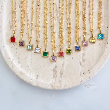 Birthstone Necklace - Waterproof