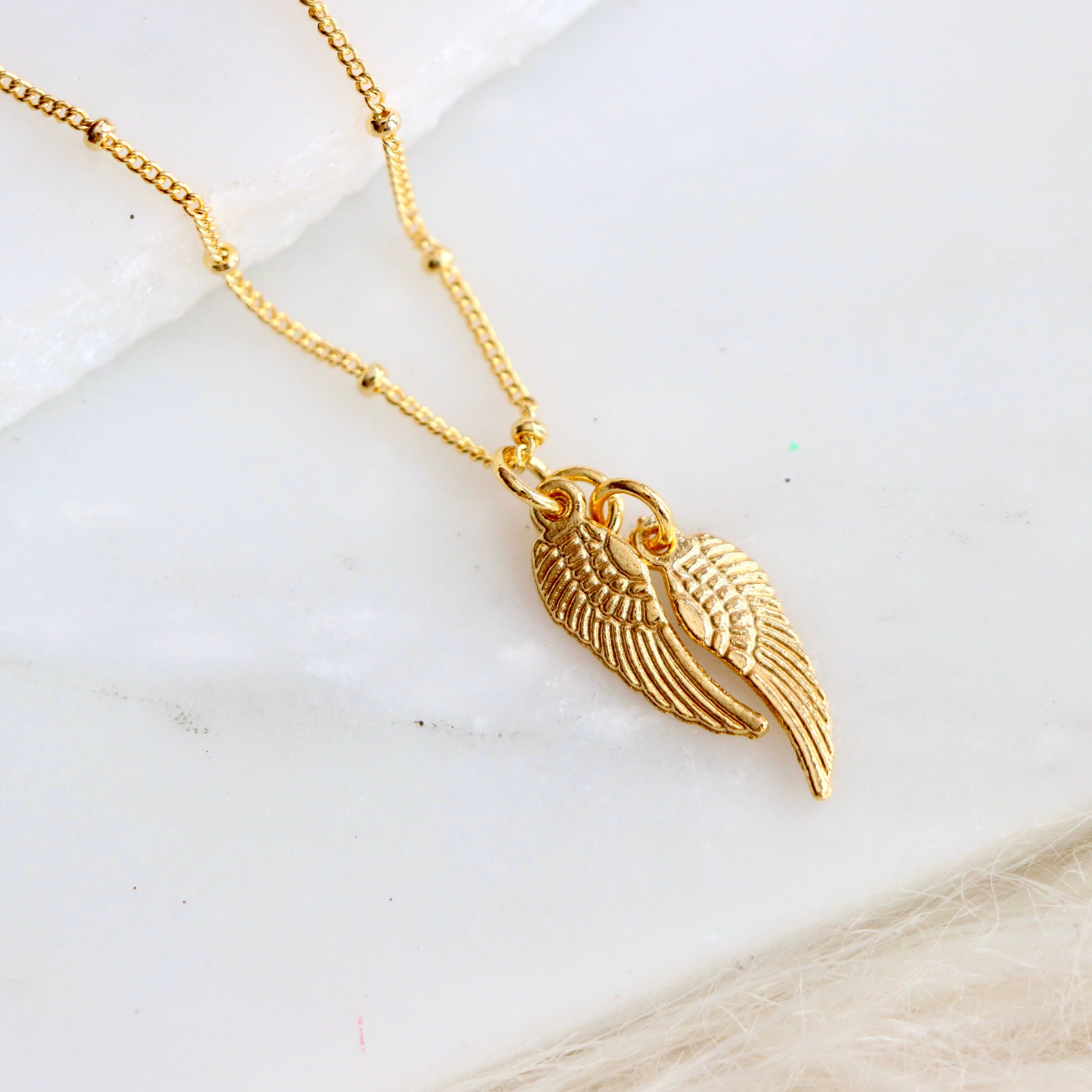 Tiny Angel Wings Necklace