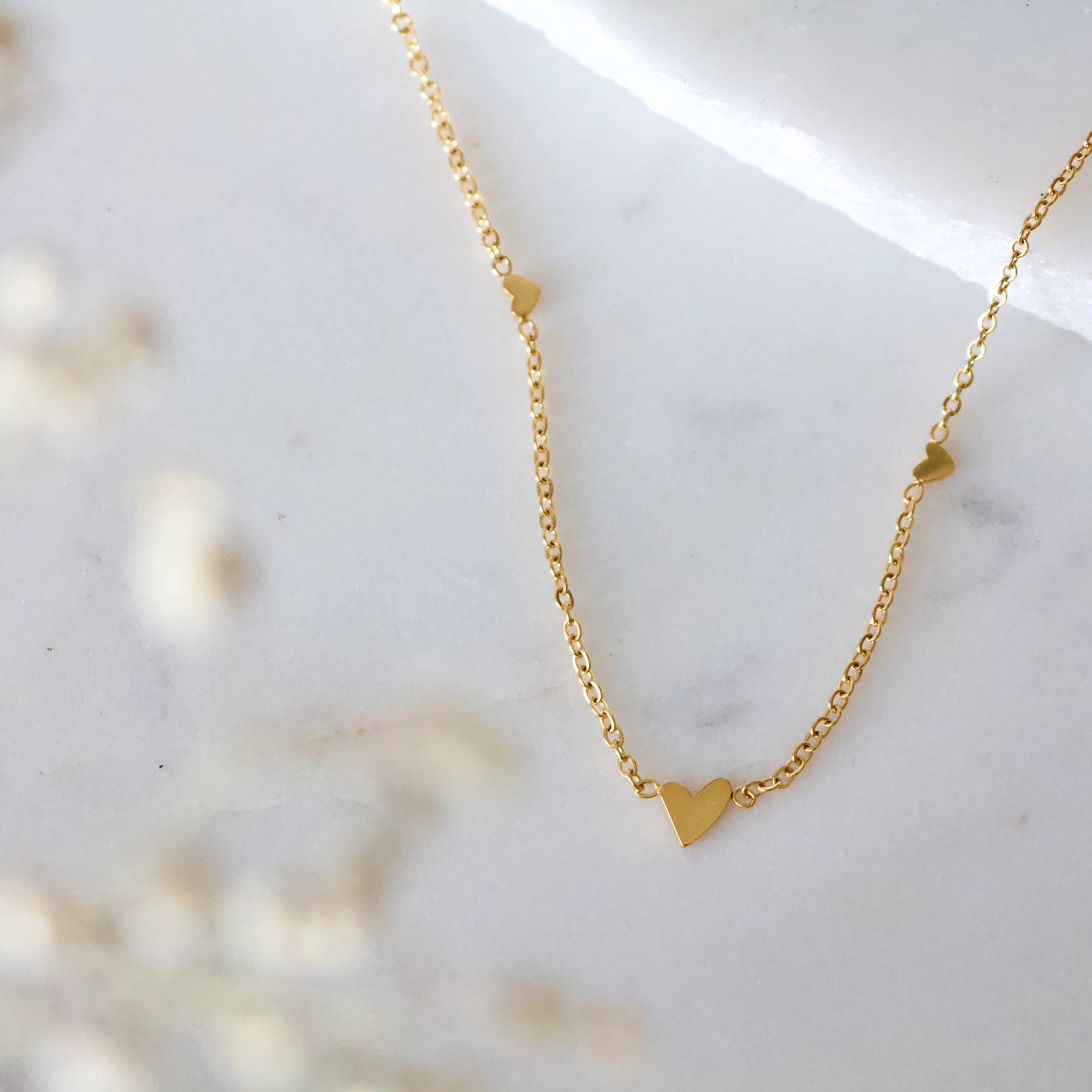 Triple Heart Necklace Necklace - Waterproof