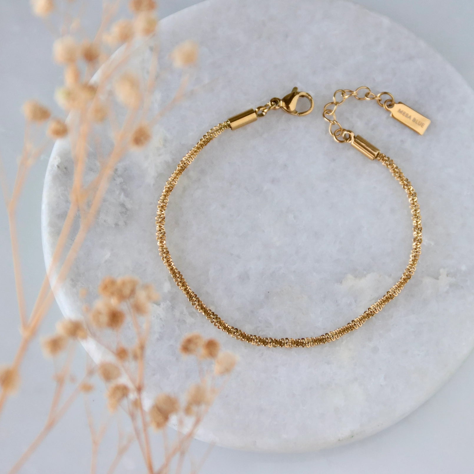 Diamond Cut Rope Chain Bracelet - Waterproof