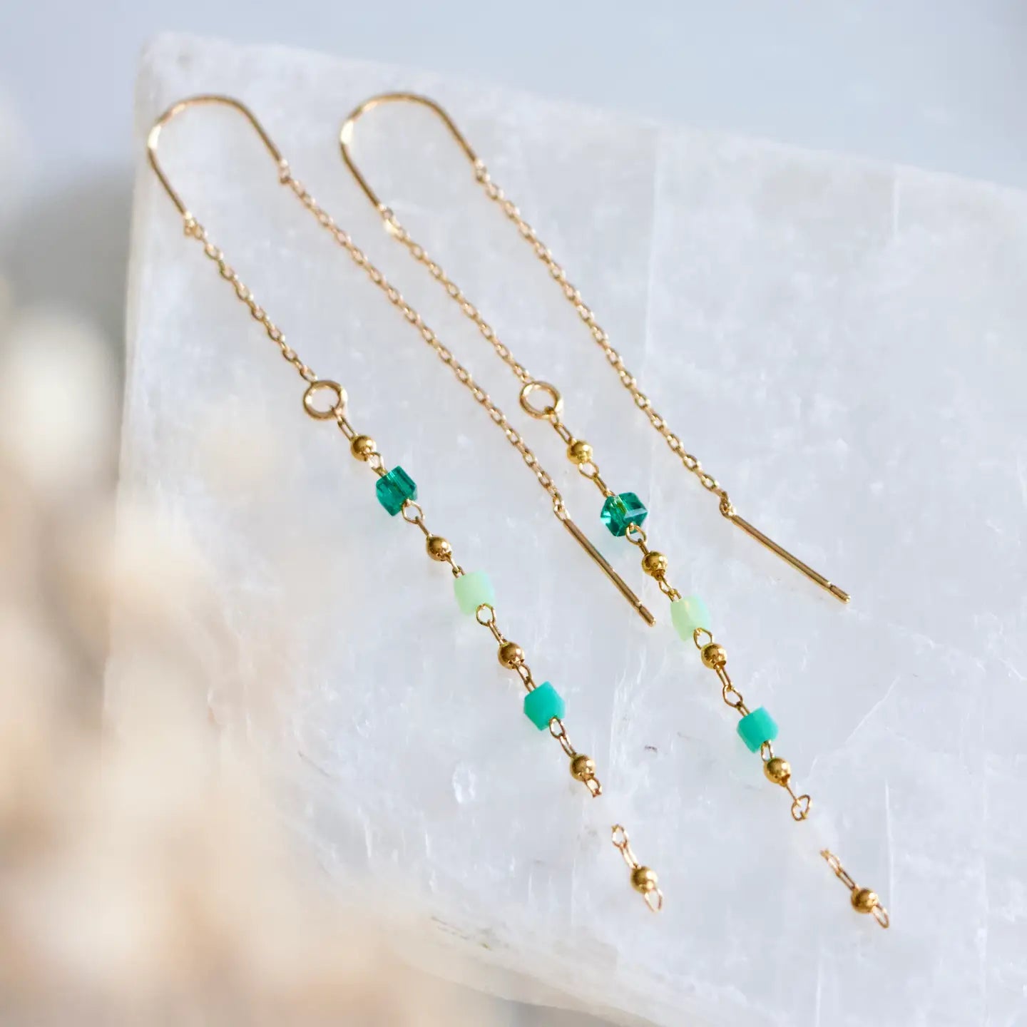 Beaded Threader Earrings