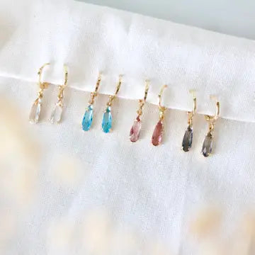 Crystal Huggie Earrings