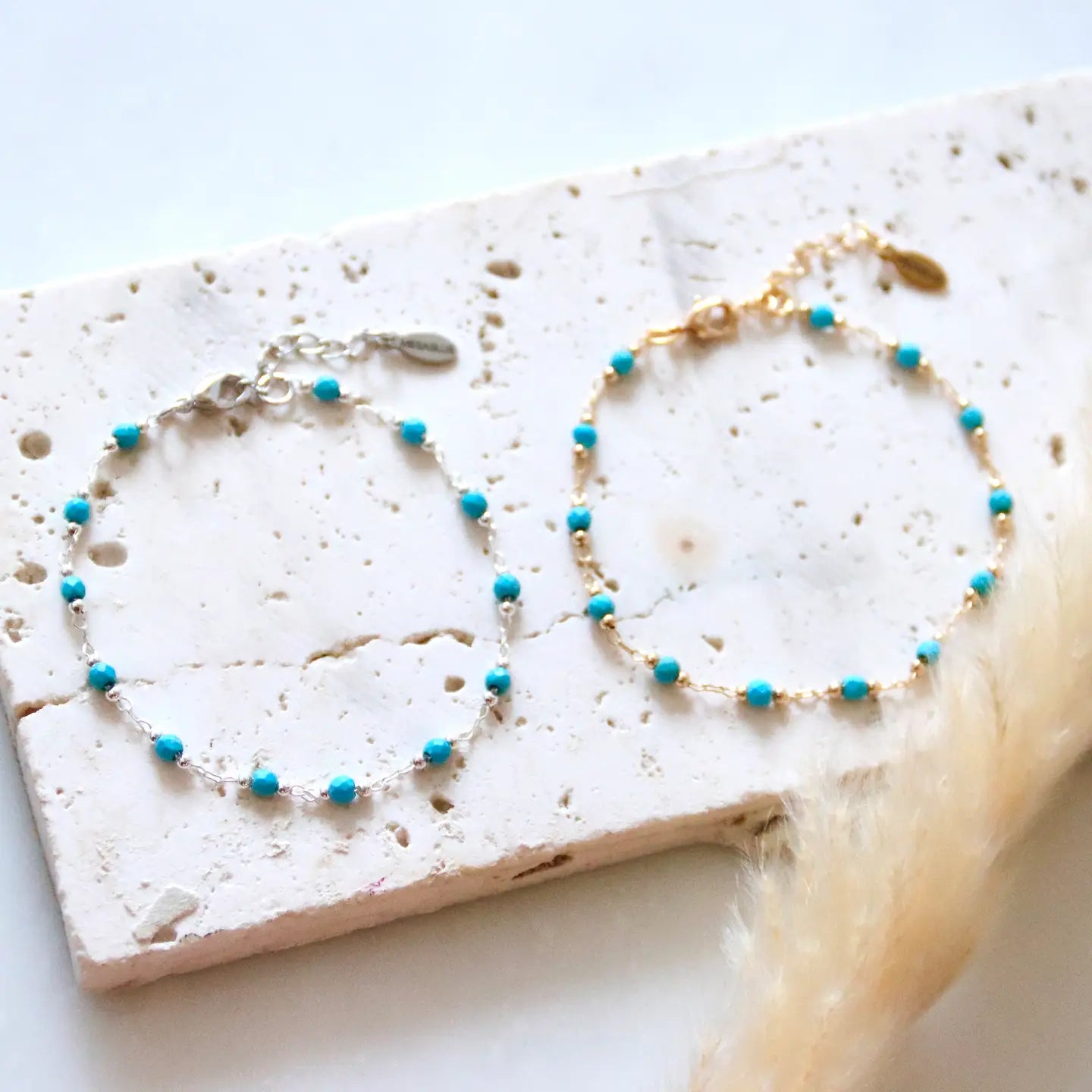 Faceted Turquoise Bracelet