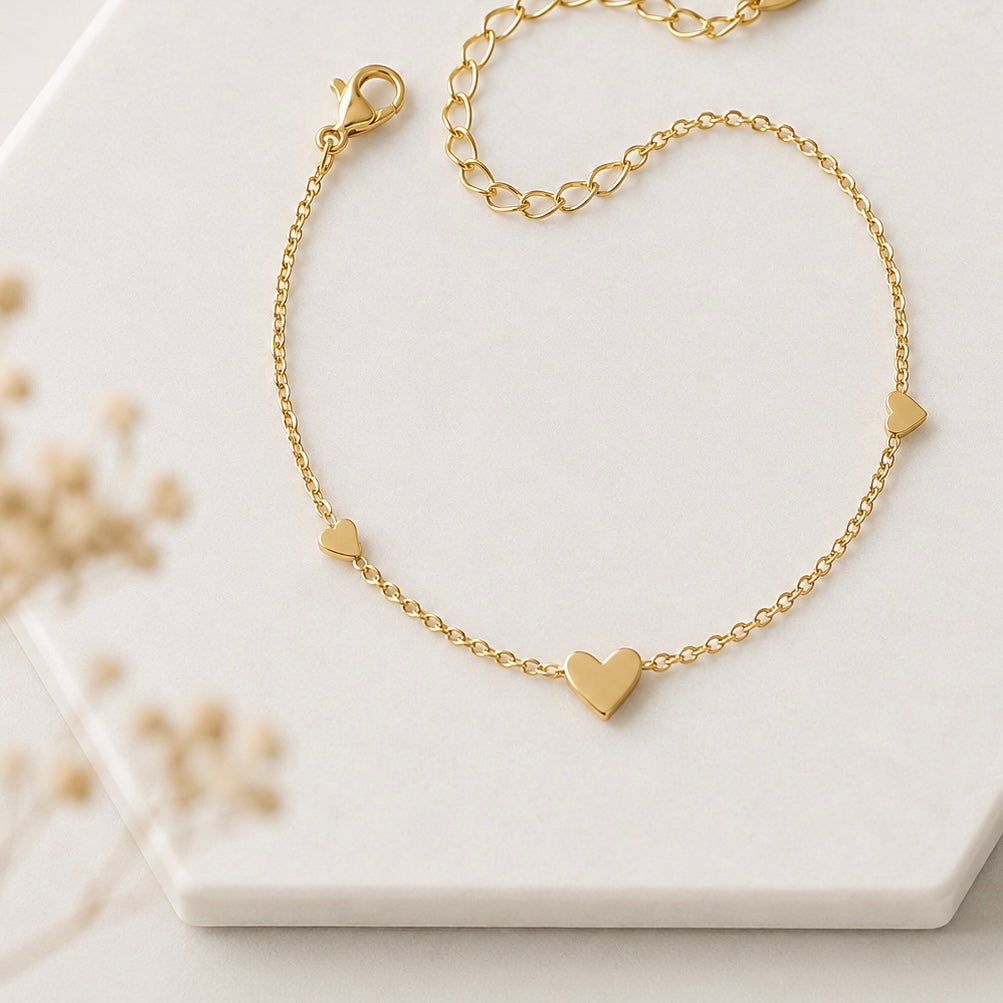 Triple Heart Bracelet