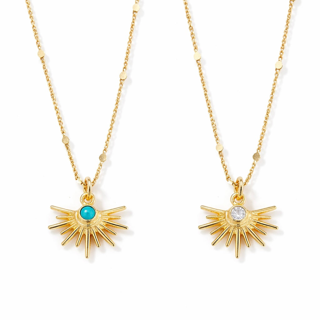Starburst Necklace - Turquoise or CZ