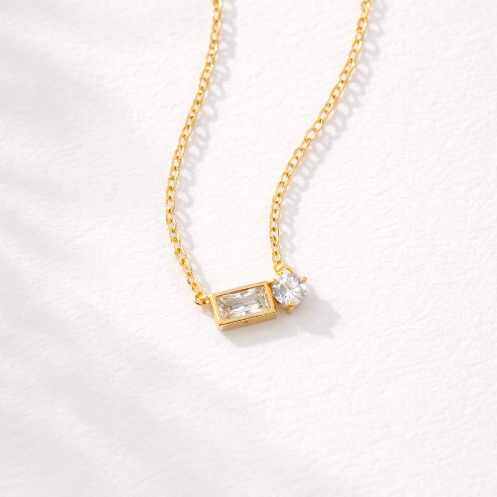 Zircon Geometric Necklace - Waterproof