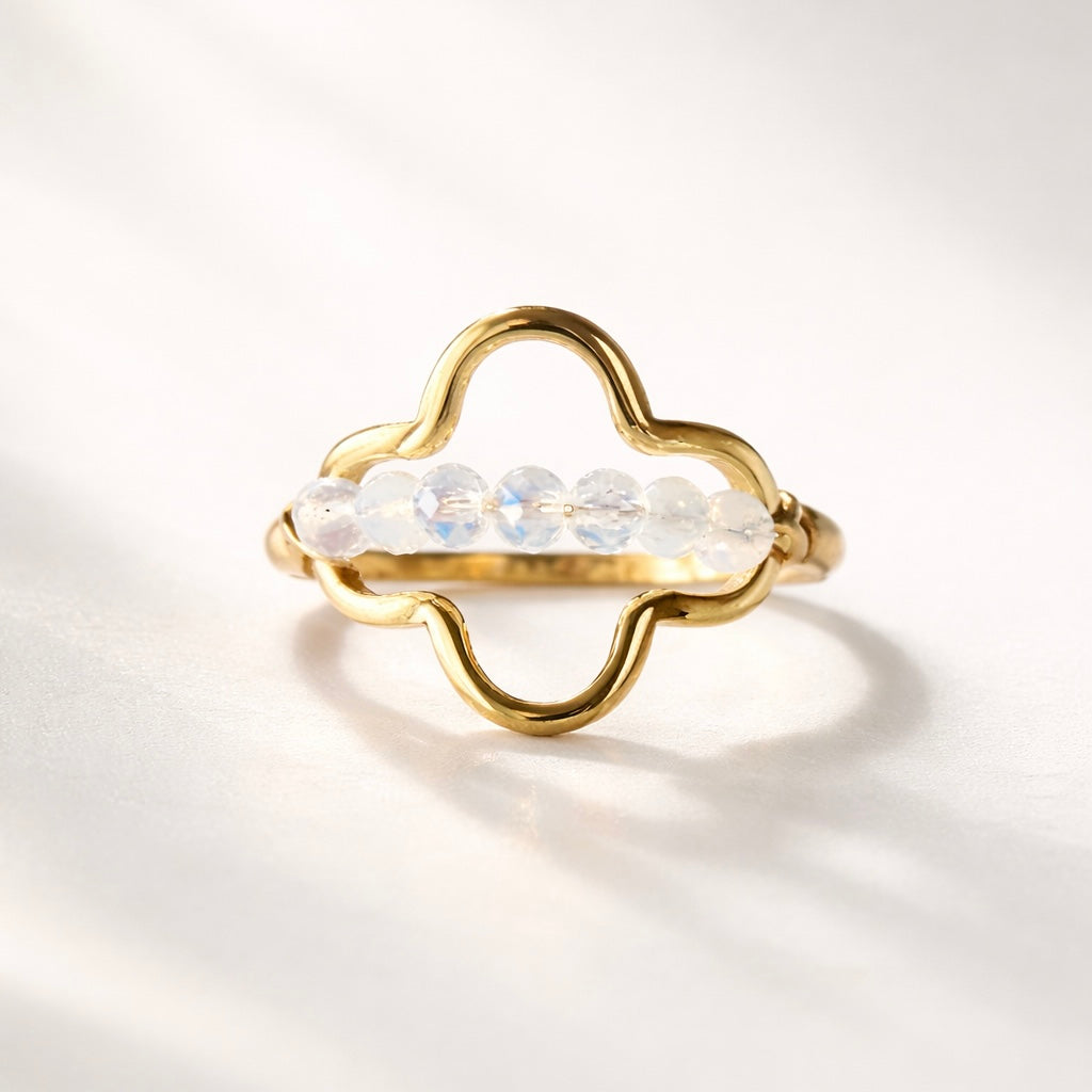 Opalite Wire Wrapped Ring