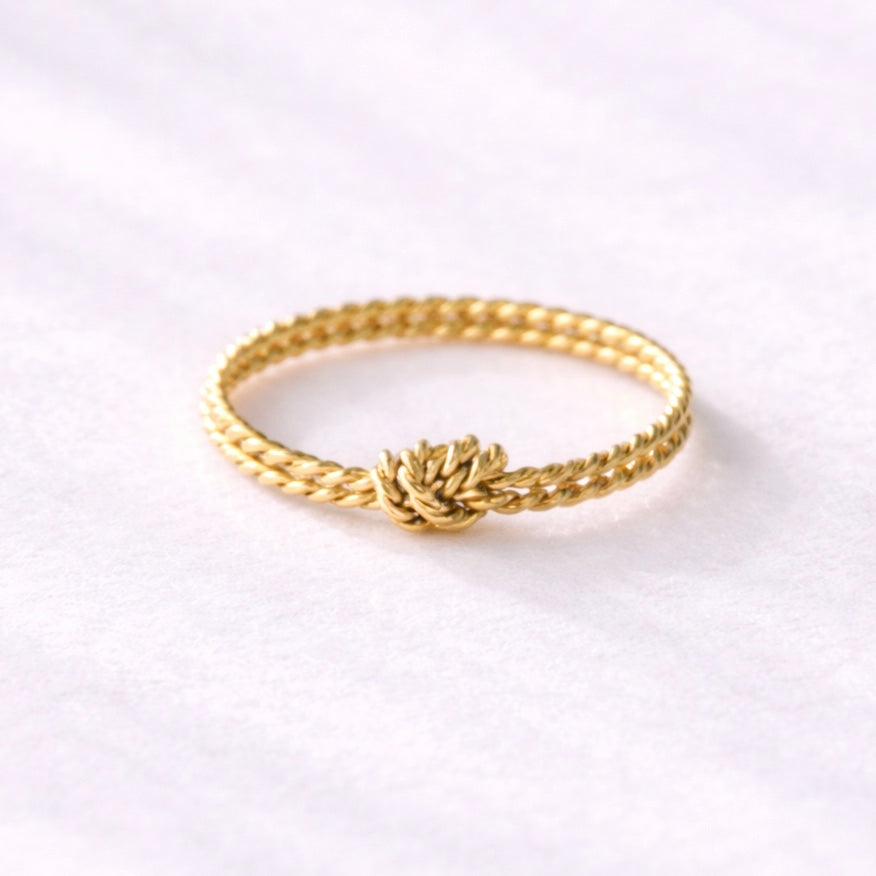 Braided Knot Stack Ring