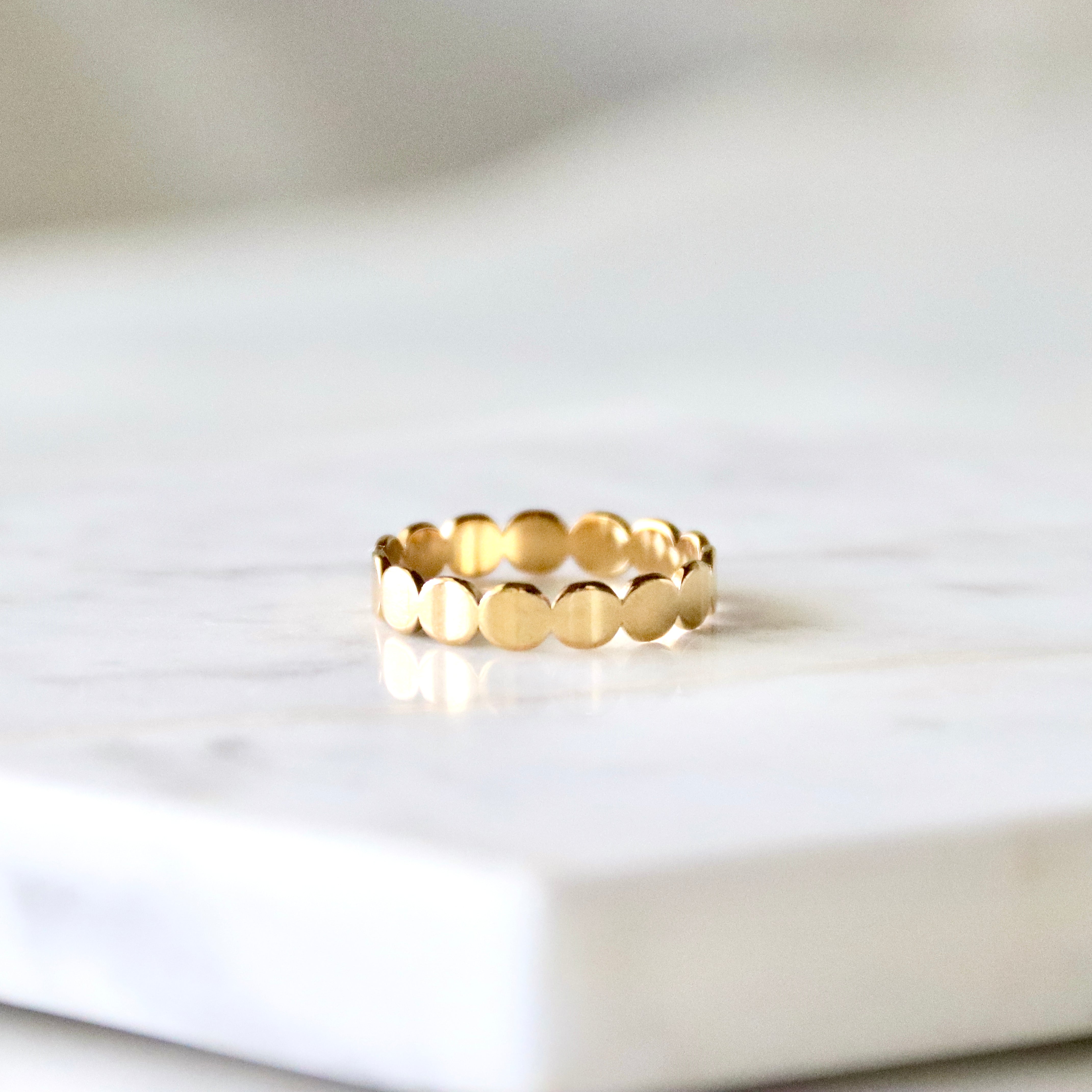Circle Band Stack Ring - Waterproof