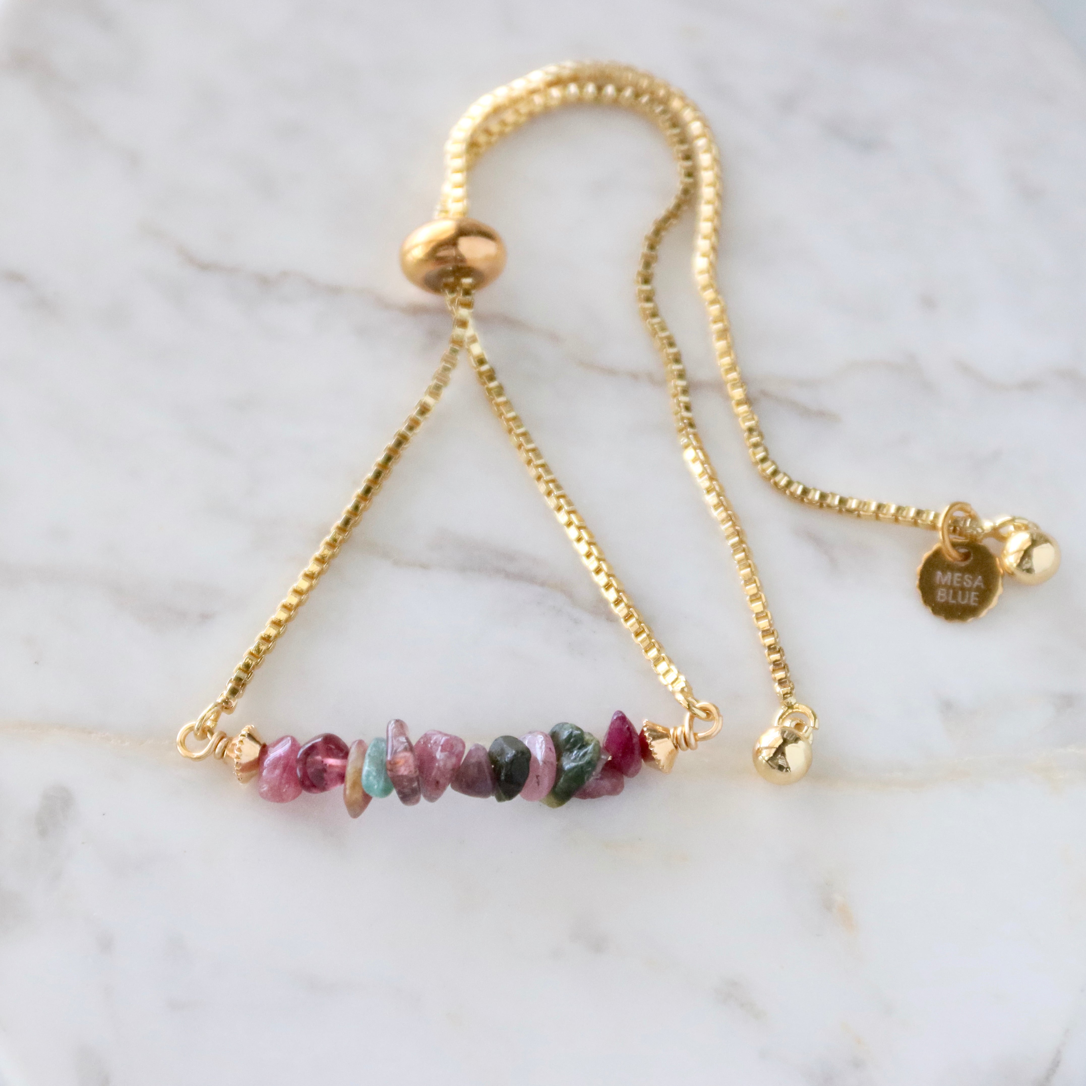 Stone Chip Adjustable Bracelet